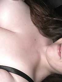 Smiling BBW mademoiselle is taking off her clothes